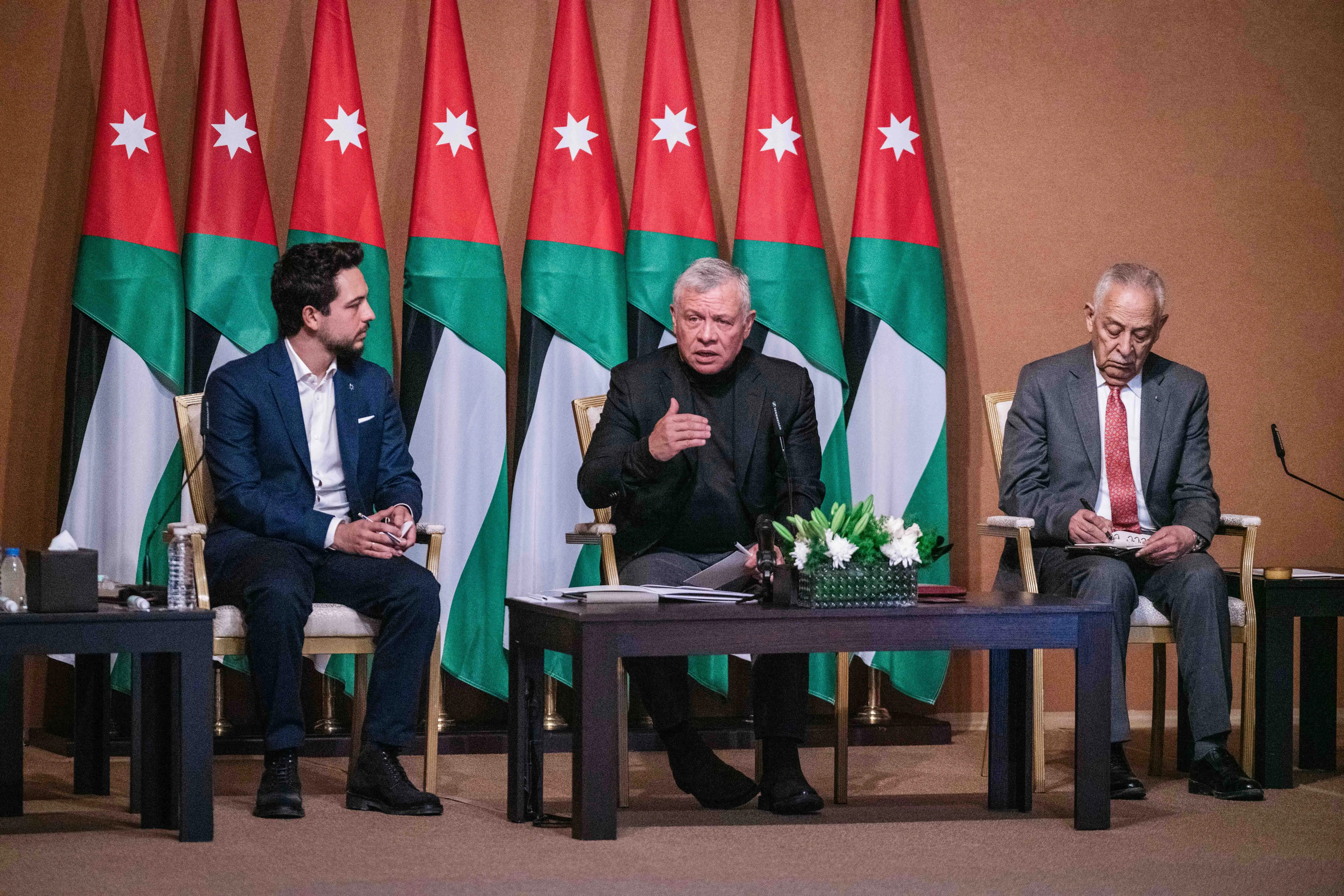 King visits Azmi Al Mufti Refugee Camp, says Jordan working to secure support for UNRWA