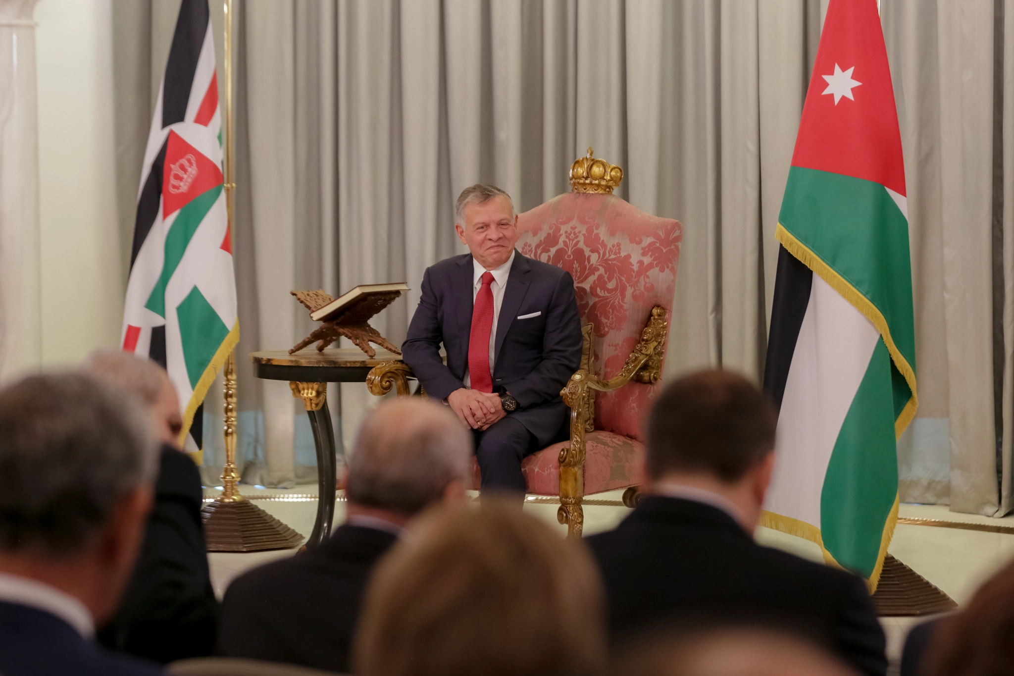 King listens to Parliament’s responses to Speech from the Throne