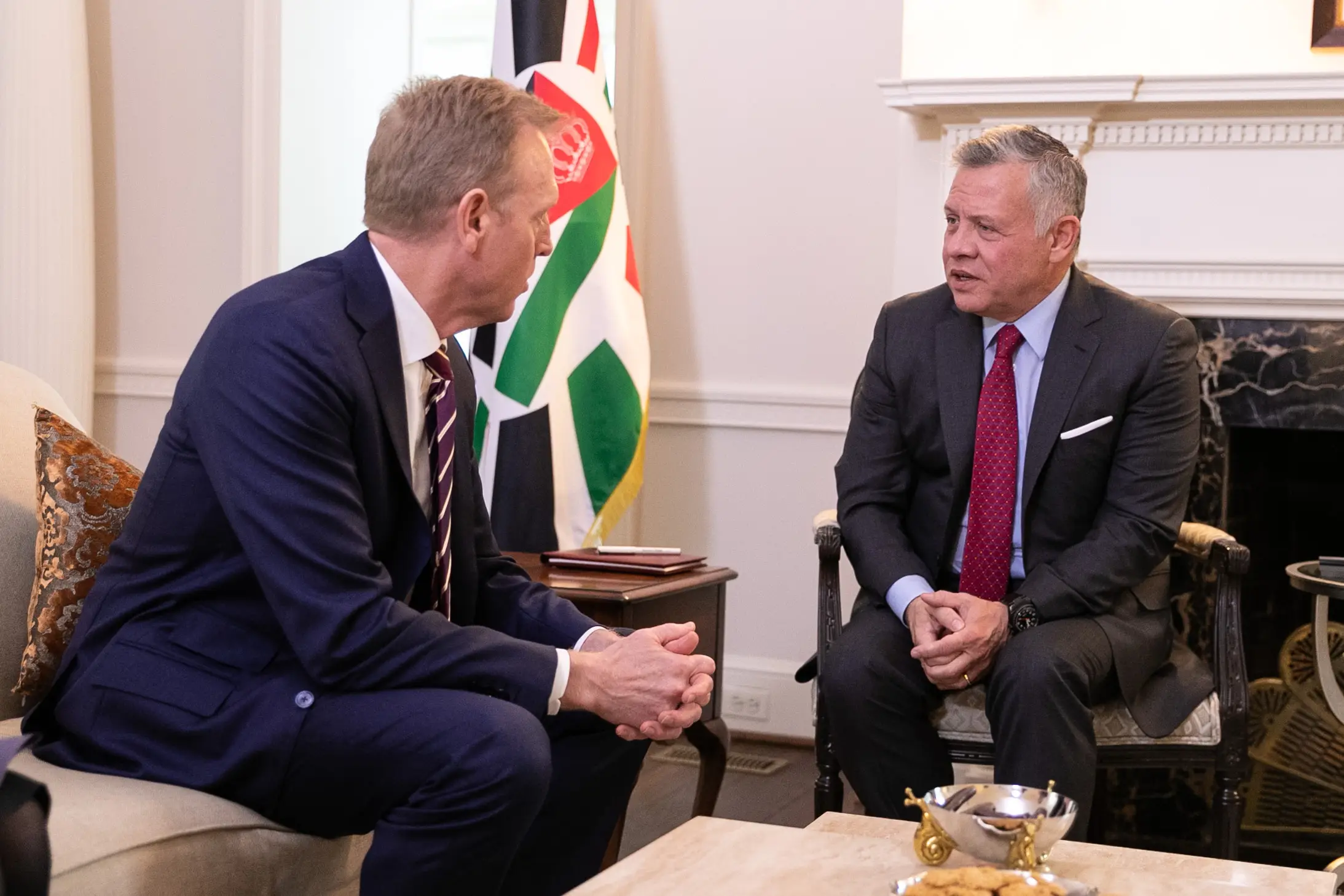 King meets US acting secretary of defence