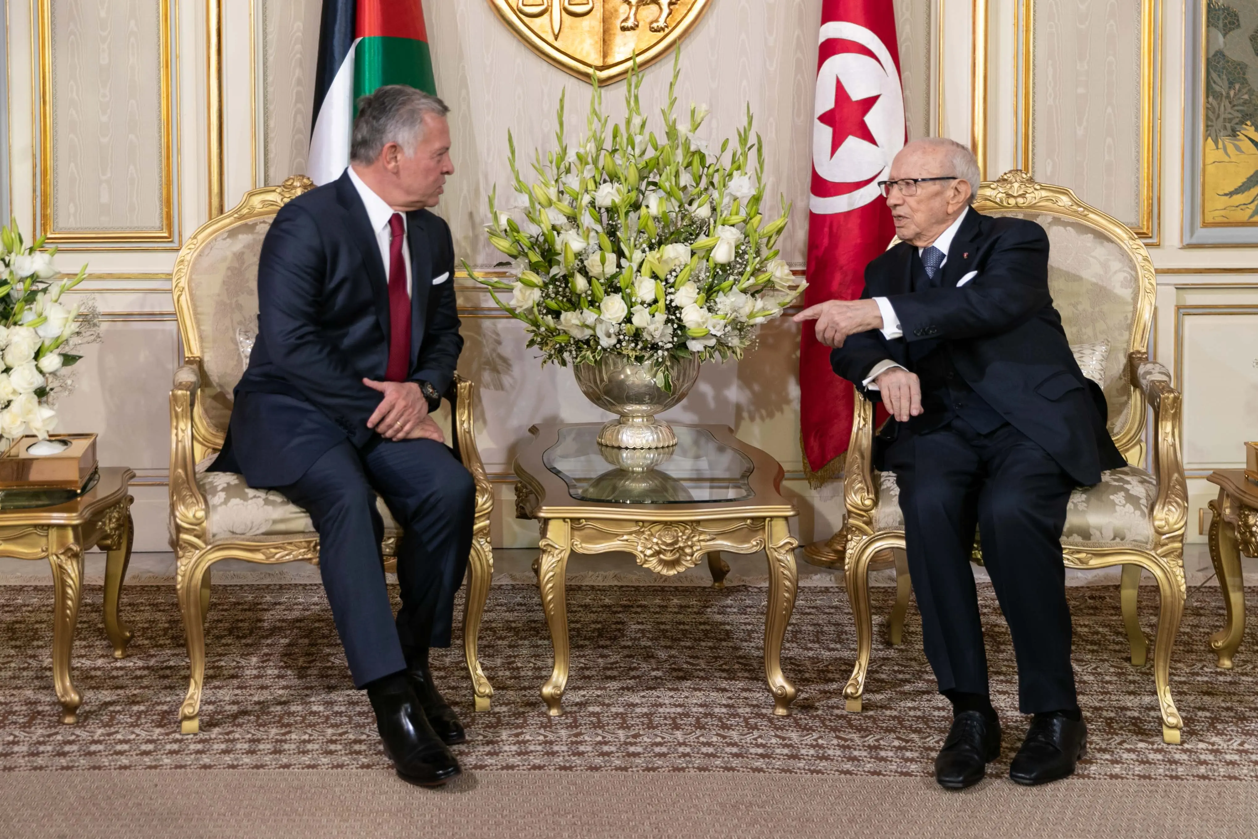 King, Tunisian president affirm commitment to enhancing cooperation