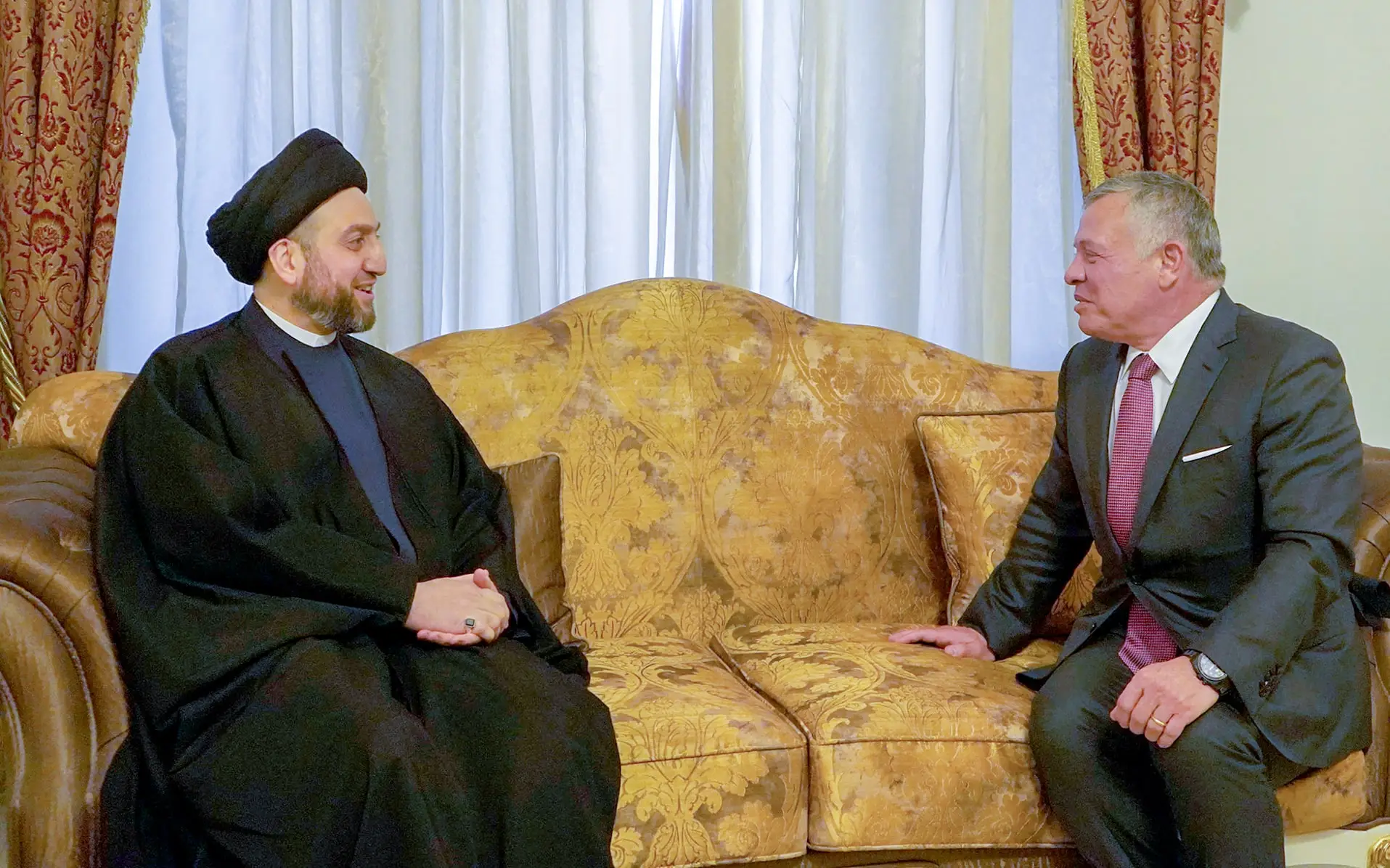 الملك يلتقي رئيس تحالف الإصلاح والإعمار في العراق