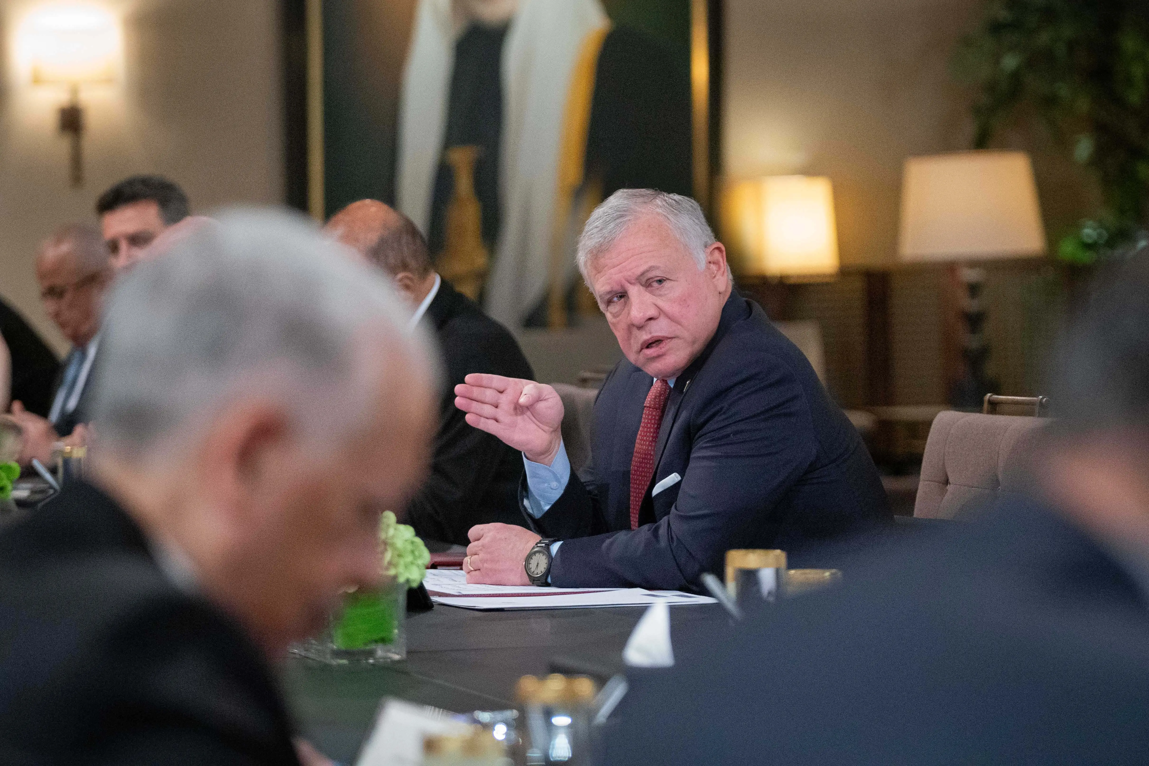King says Jordan rejects any scenario of Gaza reoccupation or establishing buffer zones