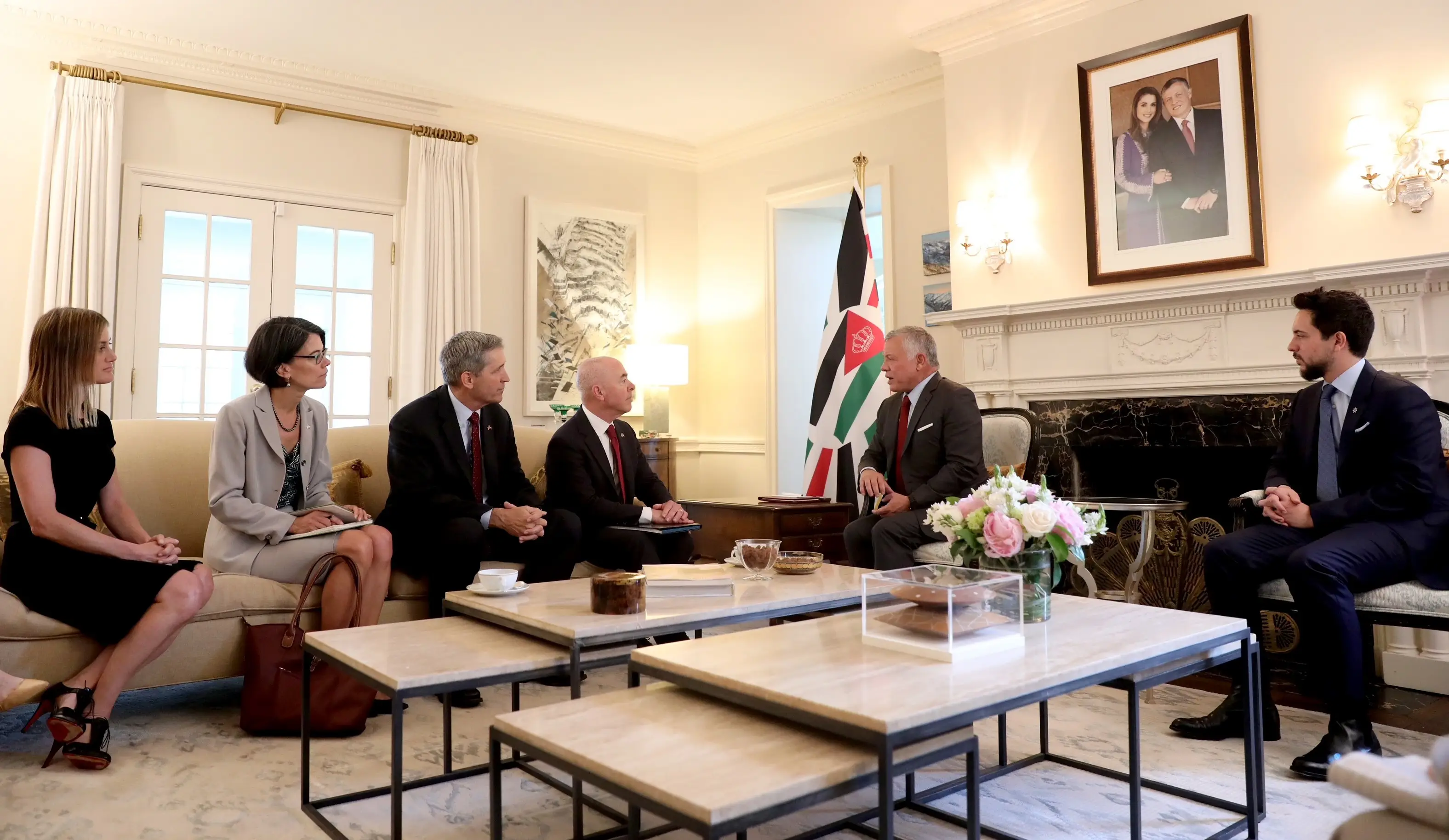 King meets with US homeland security secretary
