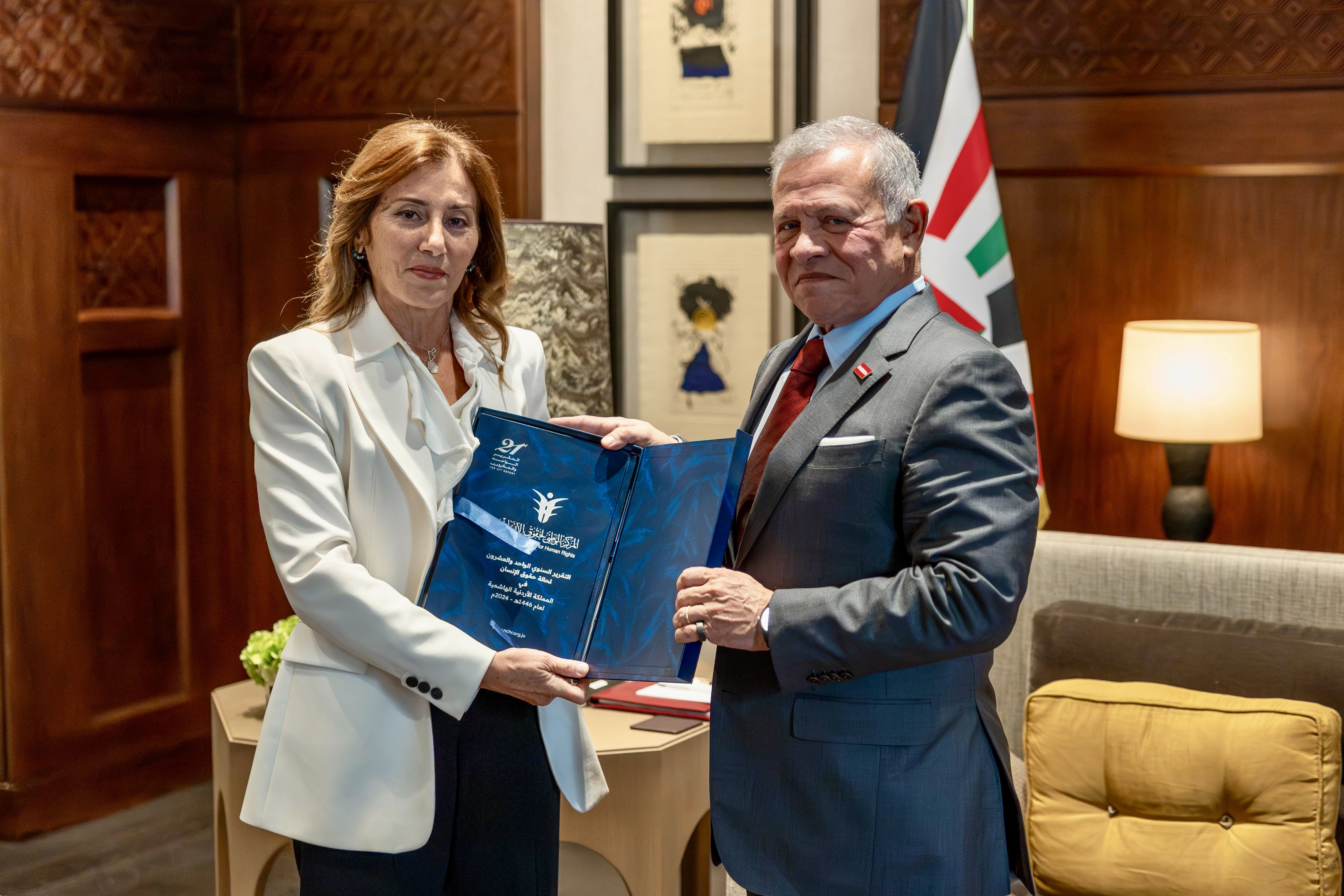 King receives NCHR’s 2024 report on human rights in Jordan