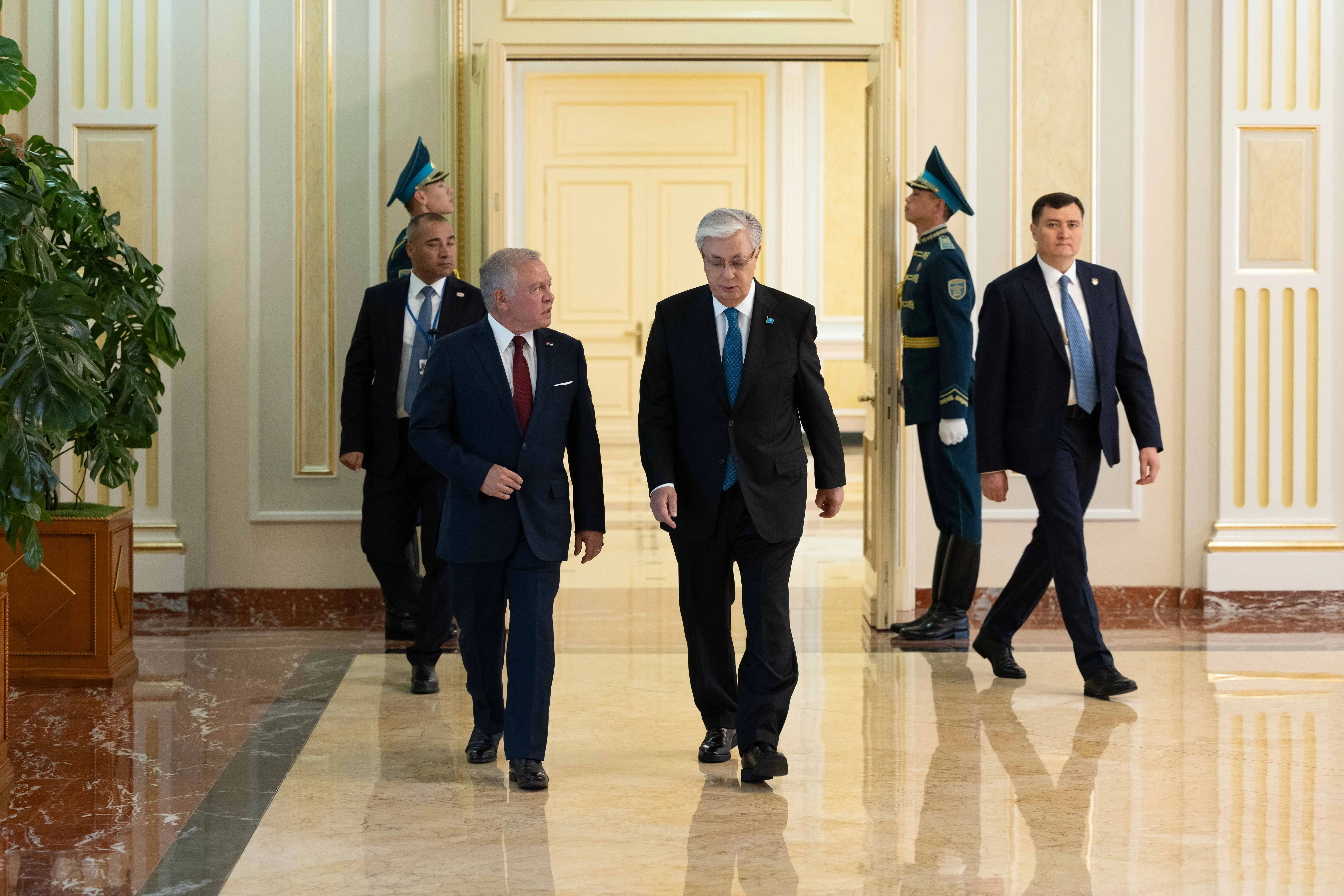 King, Kazakhstan president hold talks in Astana