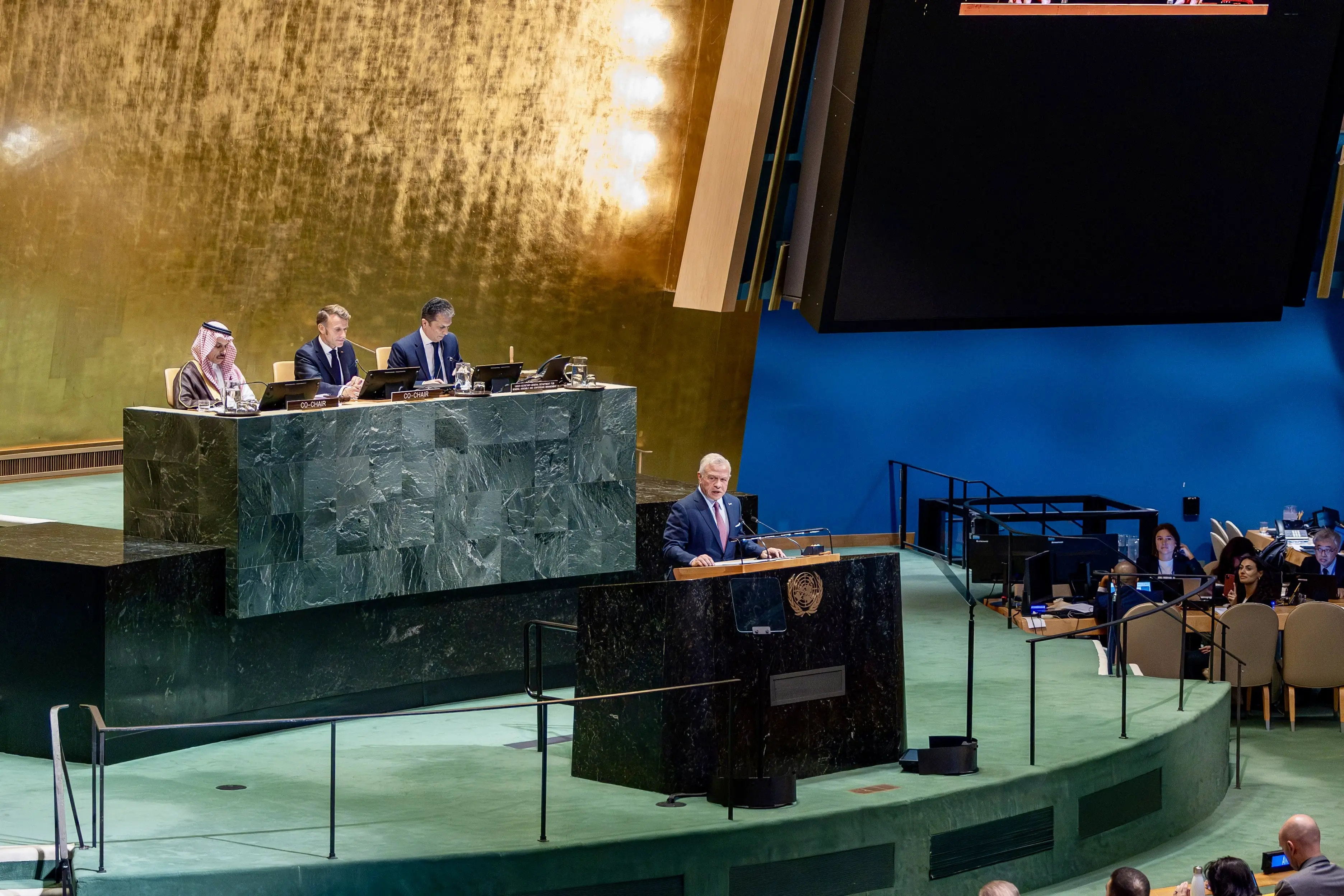 King from New York: Global rally behind two-state solution sends clear message conflict must end