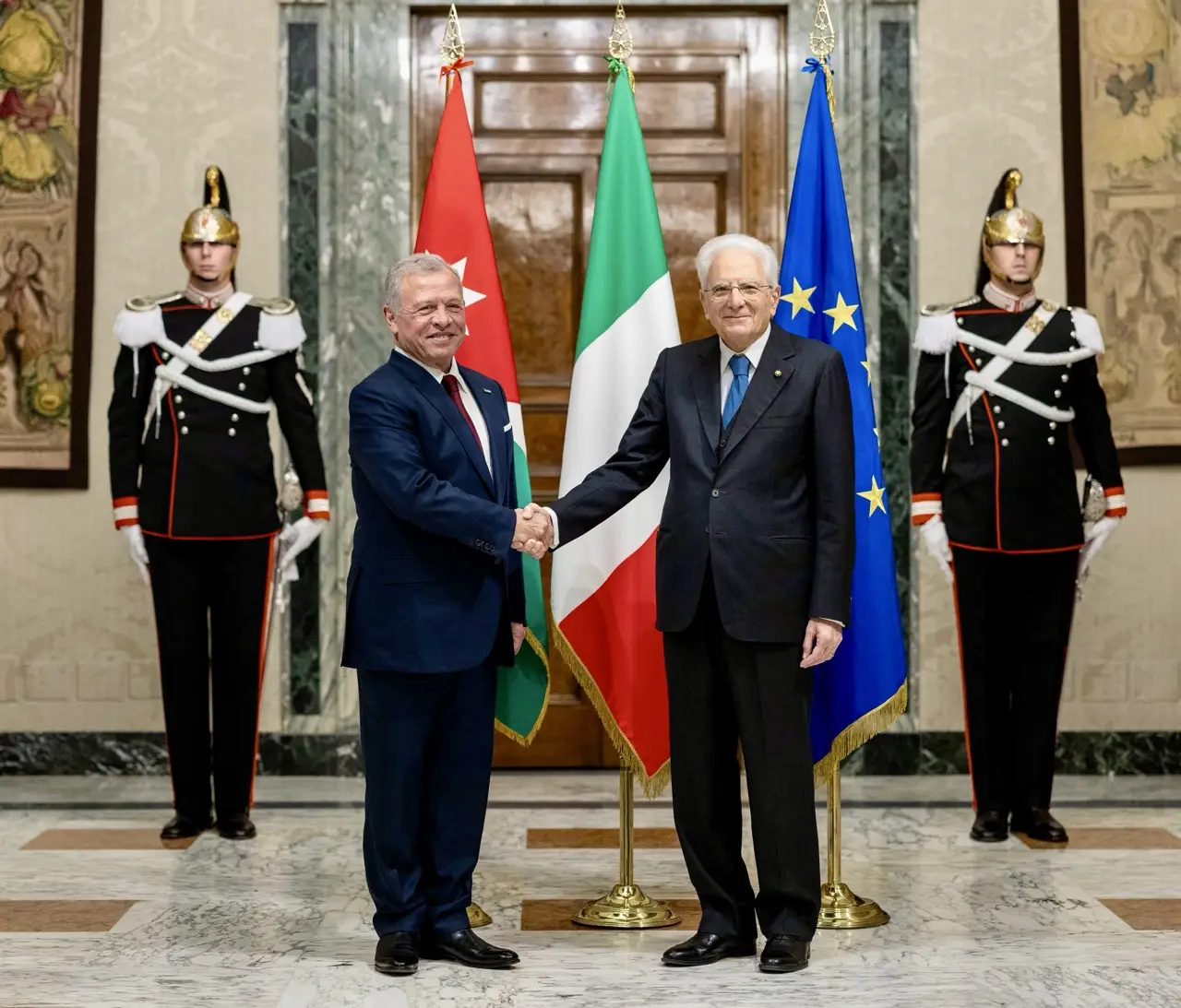 الملك والرئيس الإيطالي يعقدان لقاء في روما