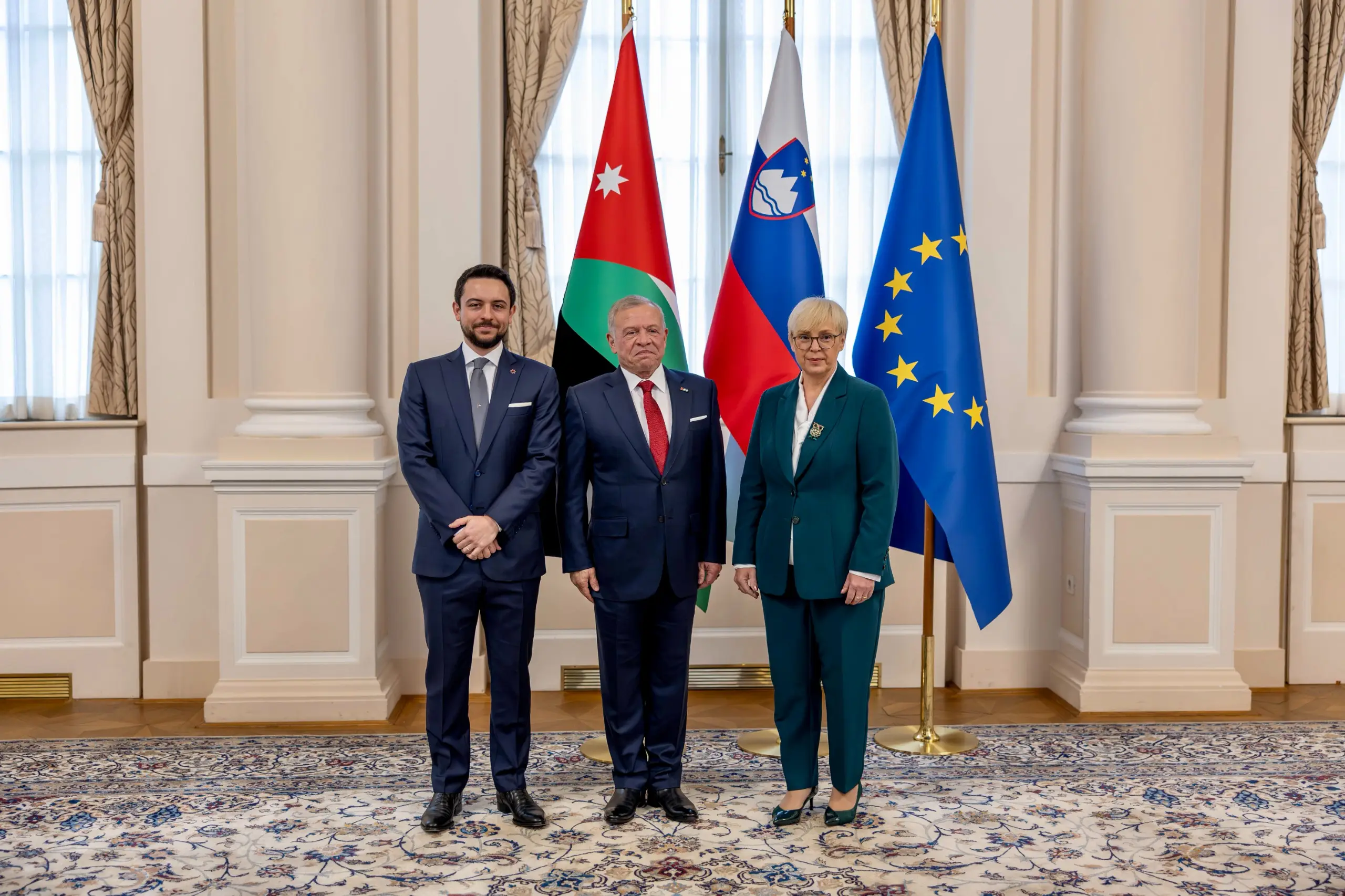 King, Slovenia president discuss bilateral relations, regional developments