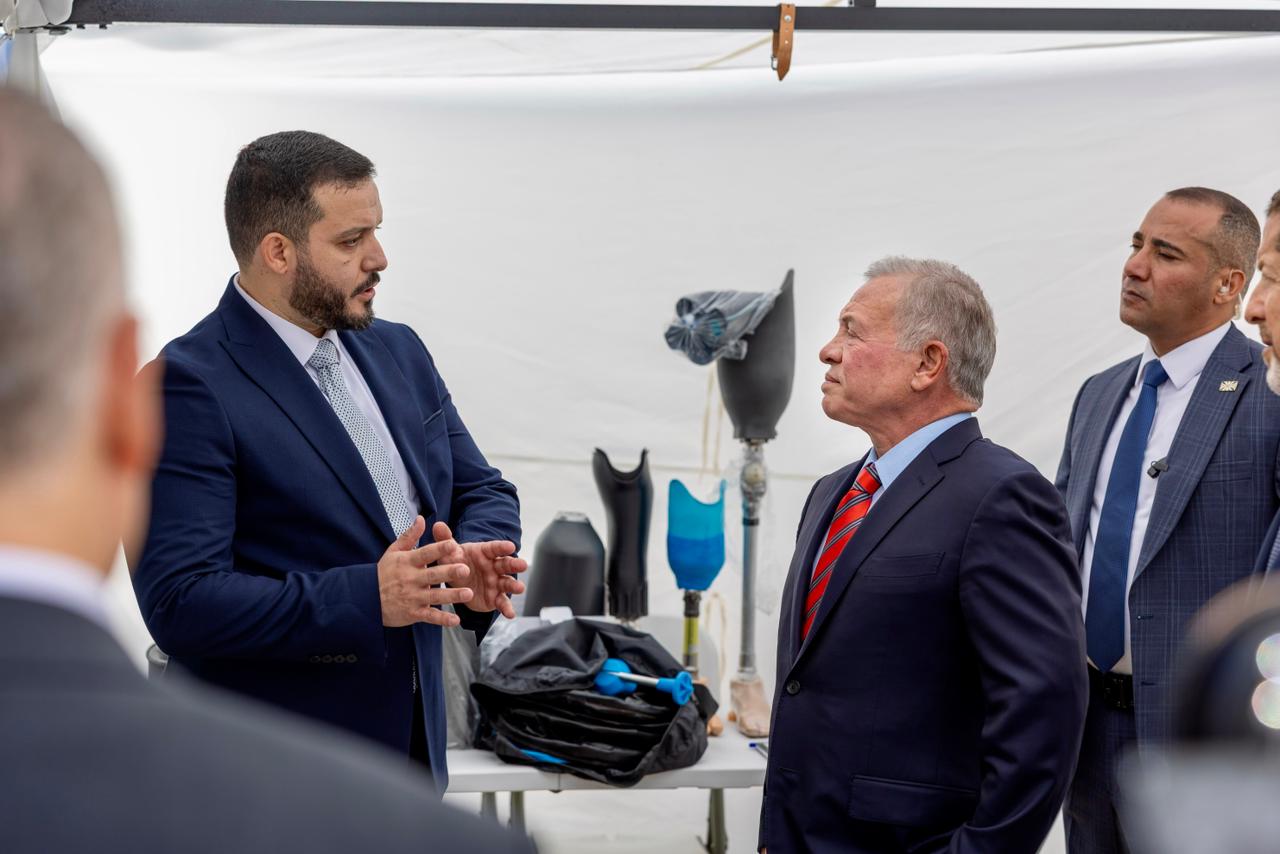 King briefed on progress of Restoring Hope’s Mobile Amputee Support Units