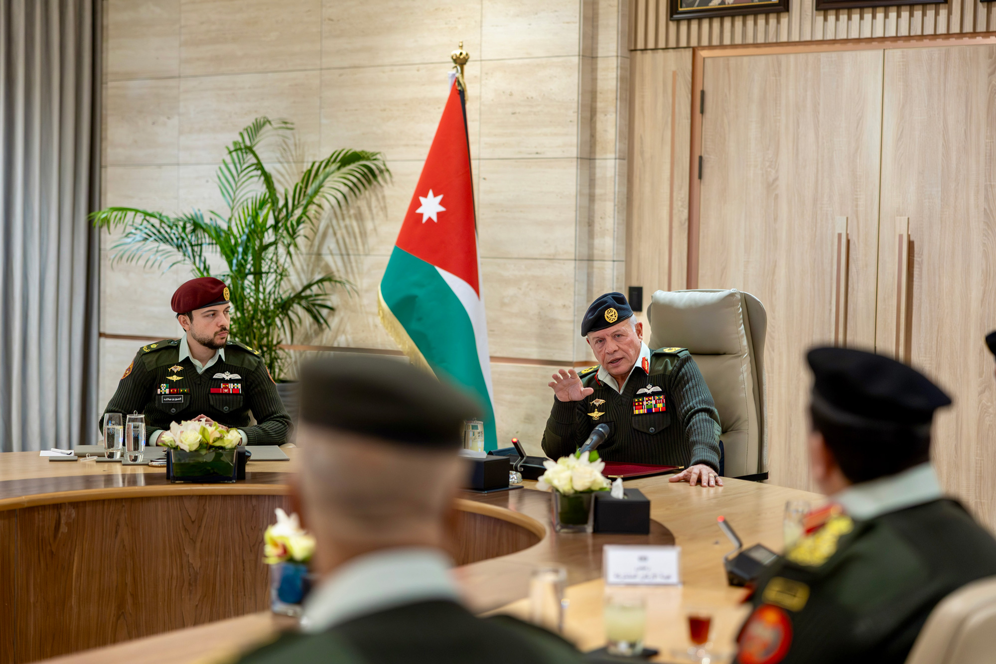 King, Crown Prince visit JAF General Command