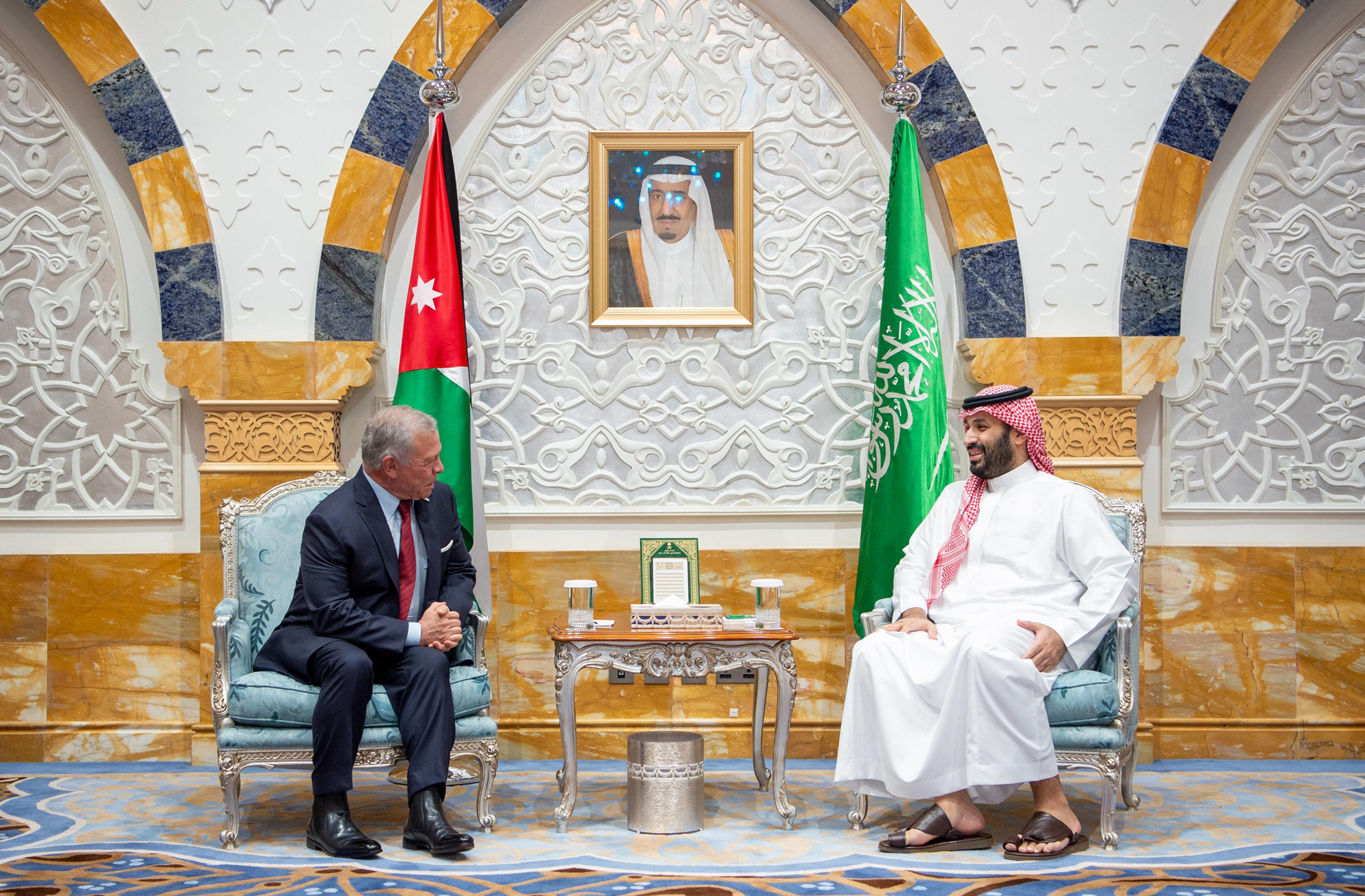 King, Saudi crown prince discuss damaging repercussions of regional developments on region, world