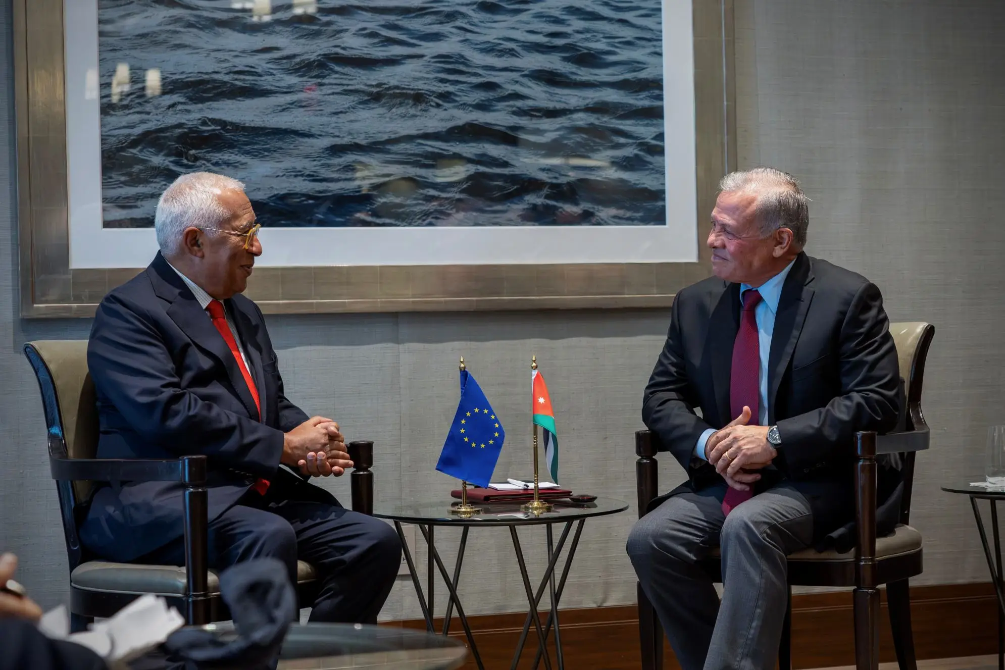 King meets with European Council president on UNGA sidelines