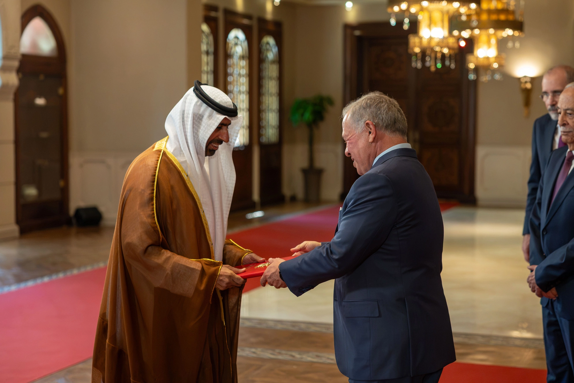 King accepts credentials of new ambassadors