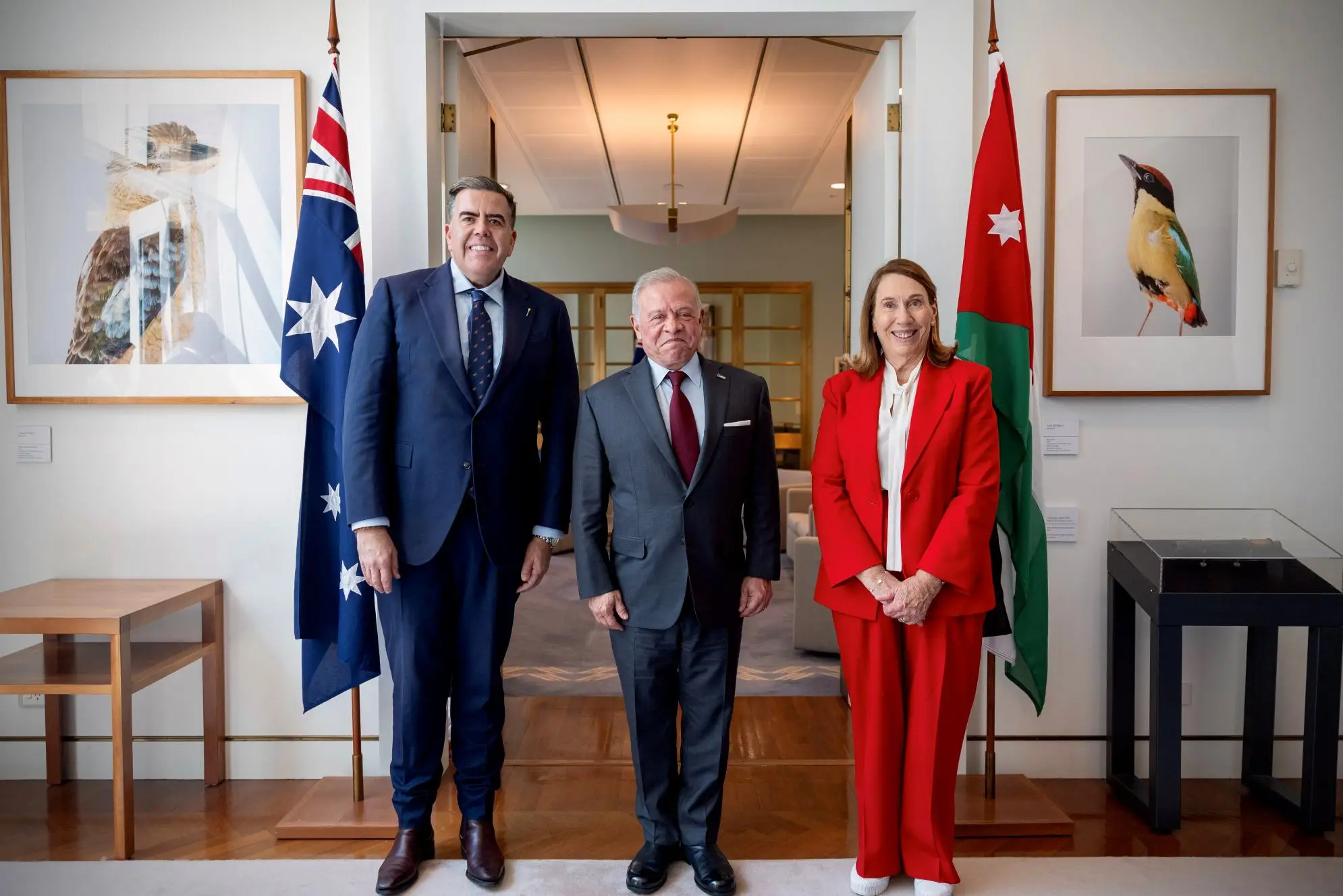 King meets with Australia Senate president, House of Representatives speaker