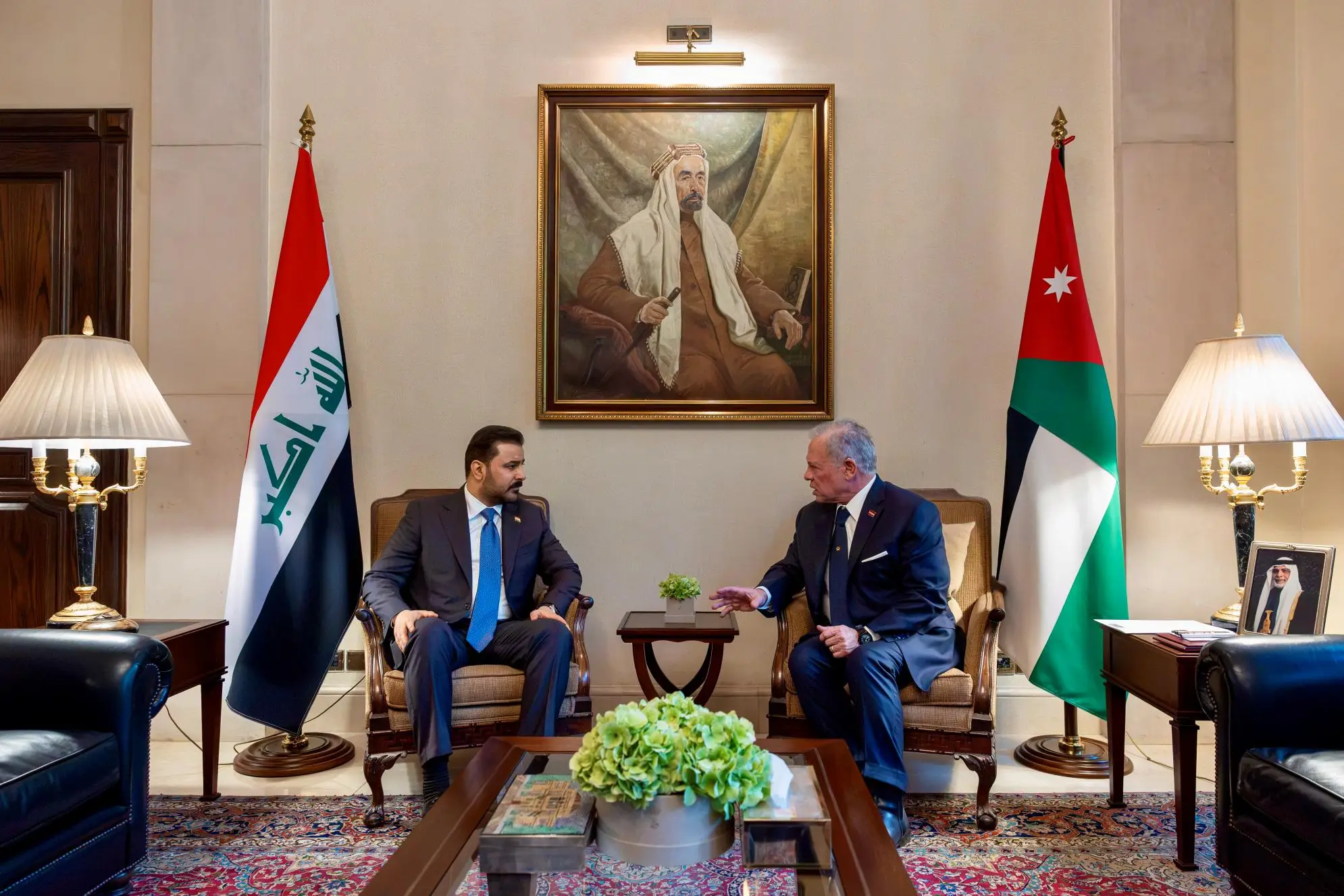 King meets with Iraq PM